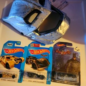 Hot wheels batman cars and masks